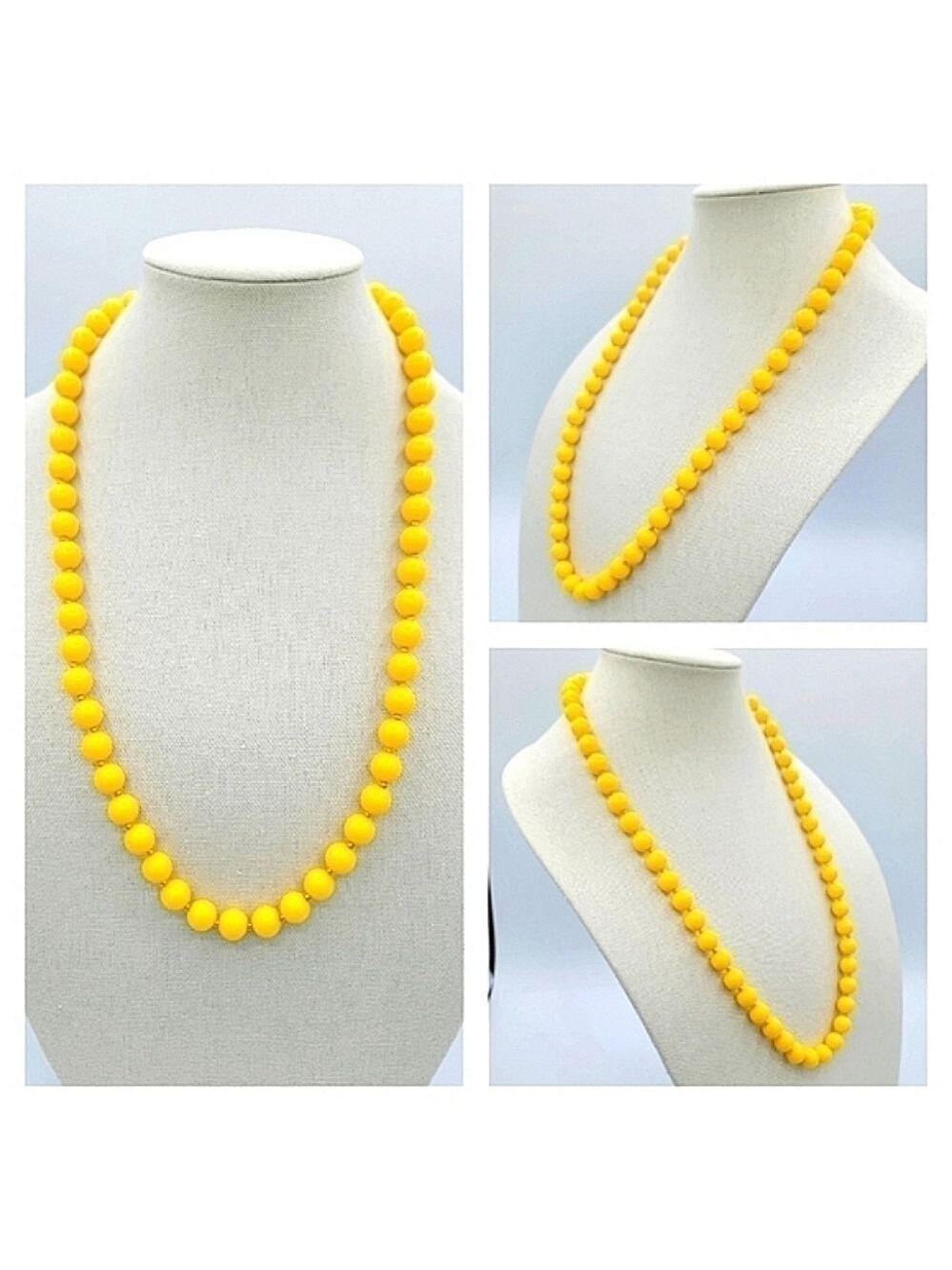 Vintage Yellow Necklace #585